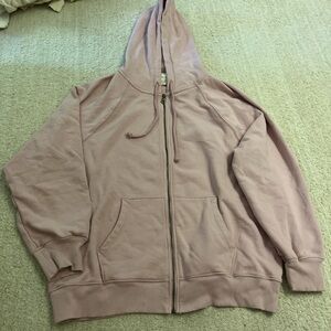 Light pink American eagle zip up hoodie